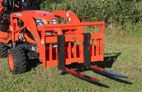 pallet forks skid steer kubota|kubota tractor pallet fork attachments.